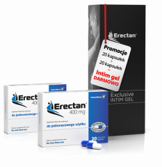 2x Erectan 400 mg + intim gel darmowo